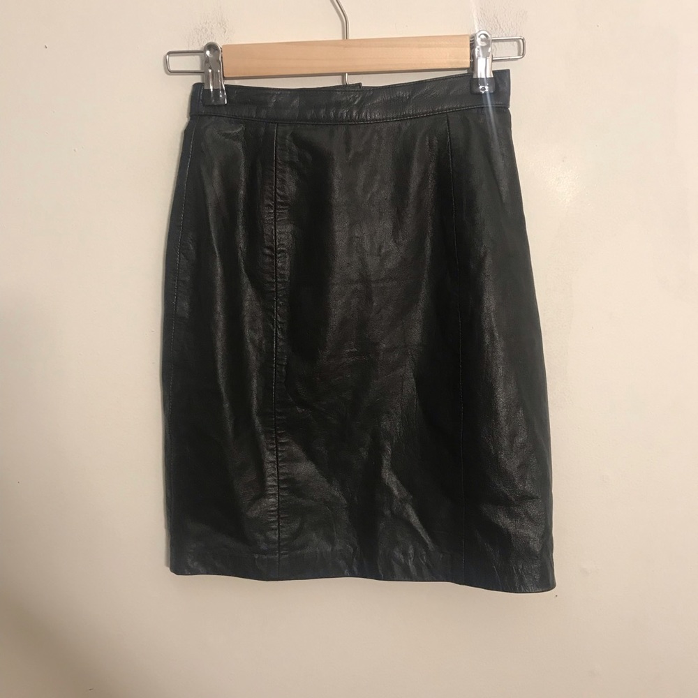 Vintage leather skirt